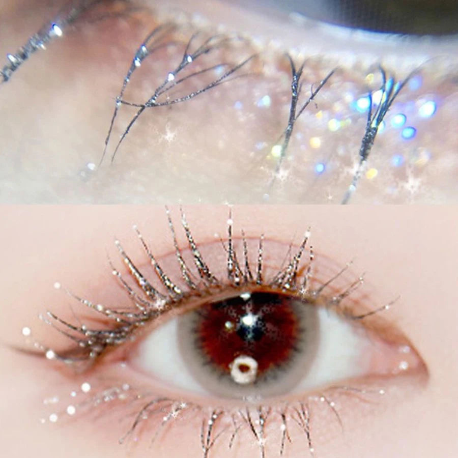 Diamond Mascara Shining Sweet Proof Glitter Eyelashes Quick Dry Qme