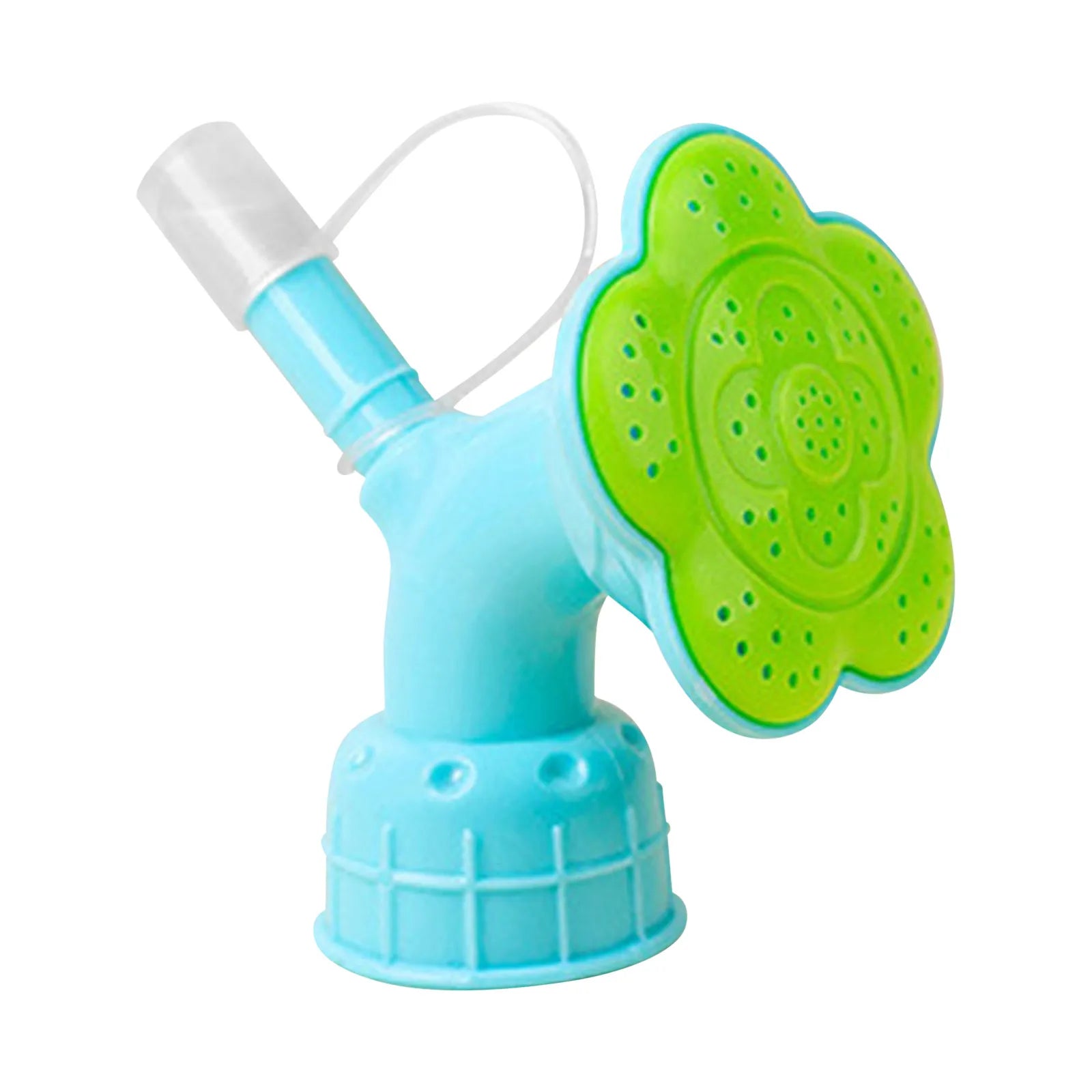 Plastic Multiuse Double Head Bottle Watering Spout Protable Garden Watering Supplies Sprinkler Head For Indoor Seedlings Plant Qme Blue
