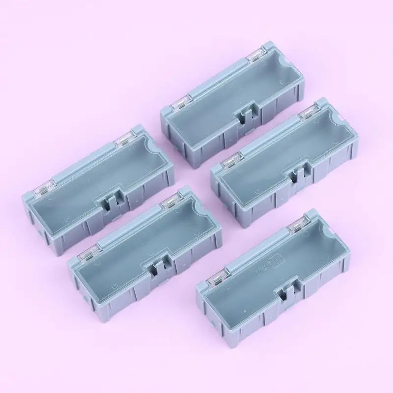 SMD SMT Electronic Box Components Small Screws Nuts Washers Container Qme Blue