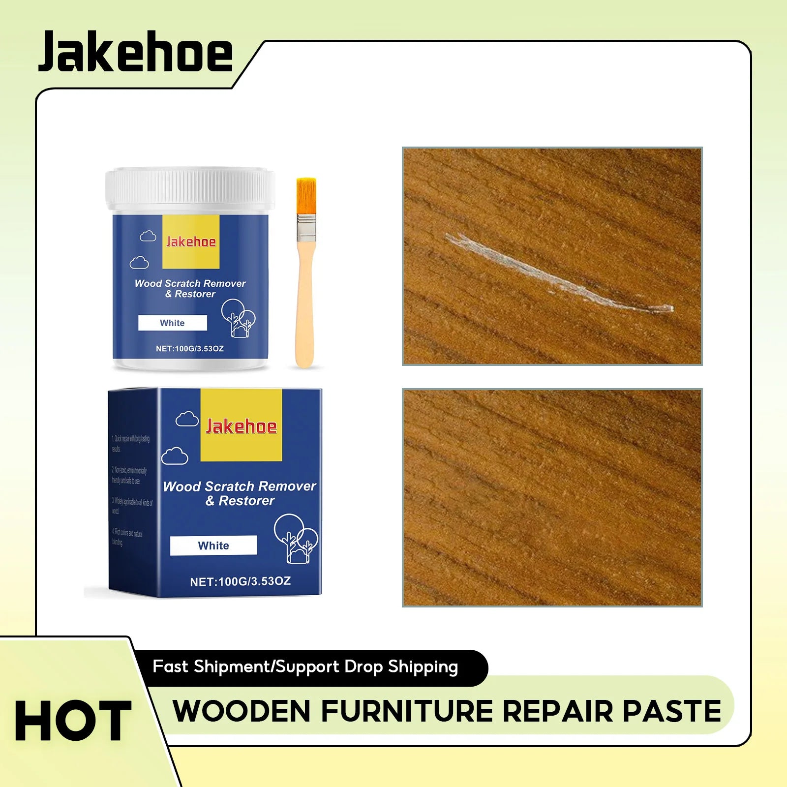 Wooden Furniture Repair Paste Floor Tile Scratches Removal Filler Polishing Furniture Refinishing Damage Furniture Touch Up Kit Qme