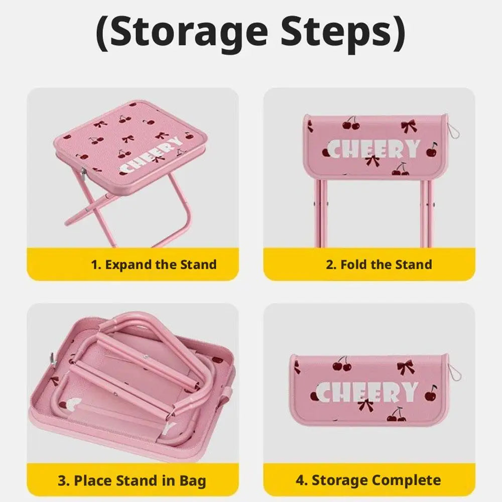 Foldable Backpack Stool Handbag Pocket Travel Fishing Hiking Outdoor Qme