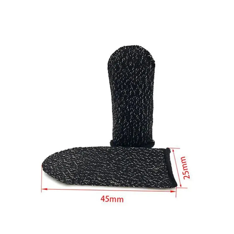 100pairs Game Finger Sleeves Anti-Sweat Non-Slip for PUBG Mobile Gaming Touch Screen Competitivethumb Sleeves Qme