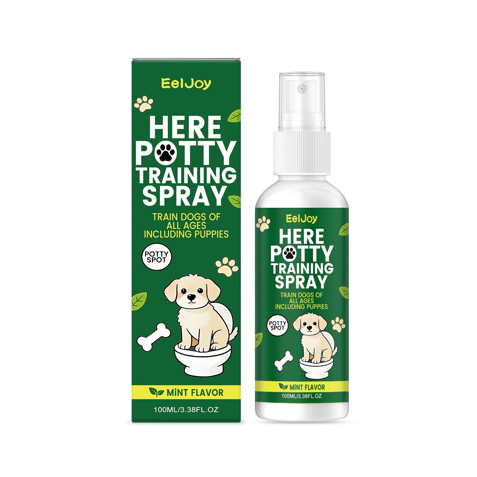 Dog Toilet Training Spray Fixed Point Defecation Develop Good Toilet Habits Reduce Disorderly Defecation Behavior Potty Training Qme 100ML Boxed