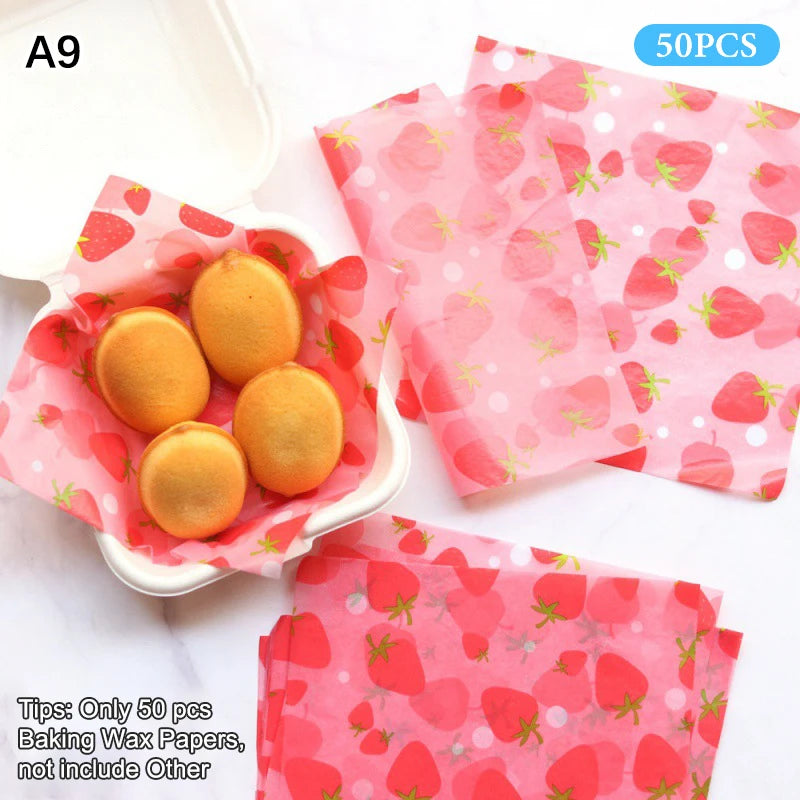 Non-stick Cake Burger Chips Wrapping Papers Food Grade Baking Wax Qme A9