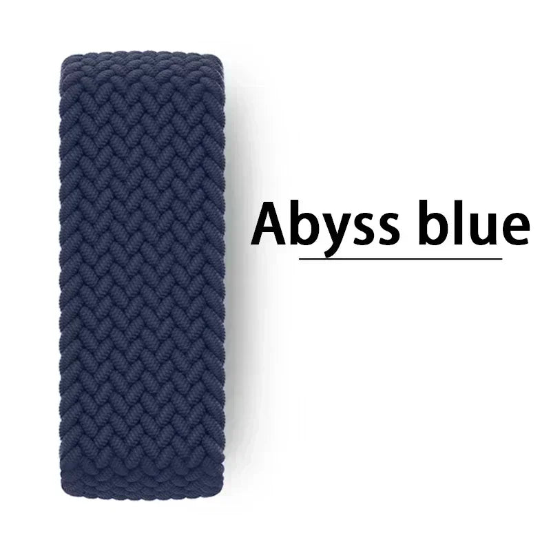 Braided Solo Strap For Apple Watch Band 45mm 49mm 44mm 42mm 41mm 40mm Nylon Correa Bracelet iWatch series 9 7 SE 6 8 5 Ultra 4 3 Qme