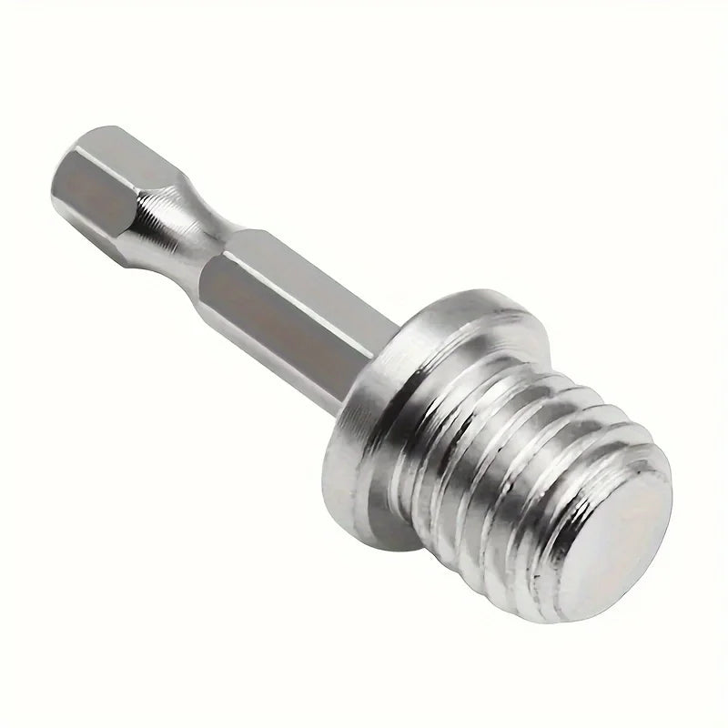 M14 Drill Adapter 1/4 Hex Shank Drill Adapters M14 Screw Thread Connecting Rod Angle Mill Handle Polishing Grinder Electric Tool Qme