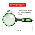 10X Magnifying Glass Kids Seniors Handheld Reading Magnifier Lens Qme Green 10X