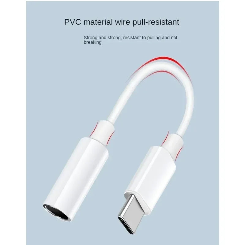 10pcs Type-C to 3.5mm adapter, LeTV to 3.5 phone headphone conversion, suitable for Android audio adapter cable Qme