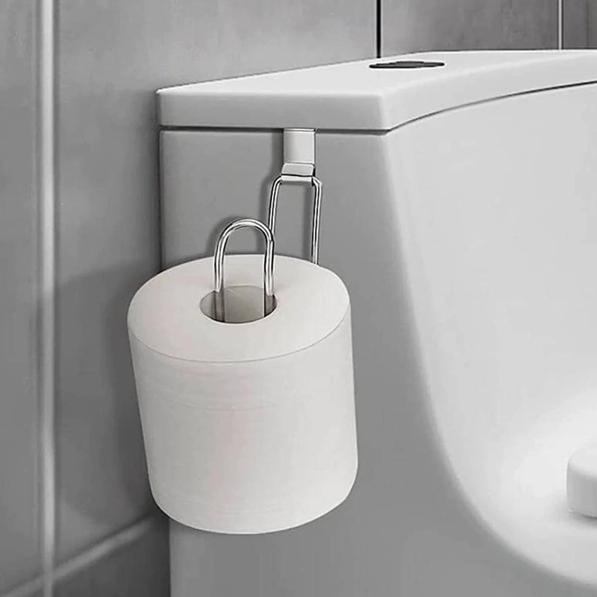 Iron Toilet Paper Holder Roll Bathroom Wall Mounted Tissue Qme