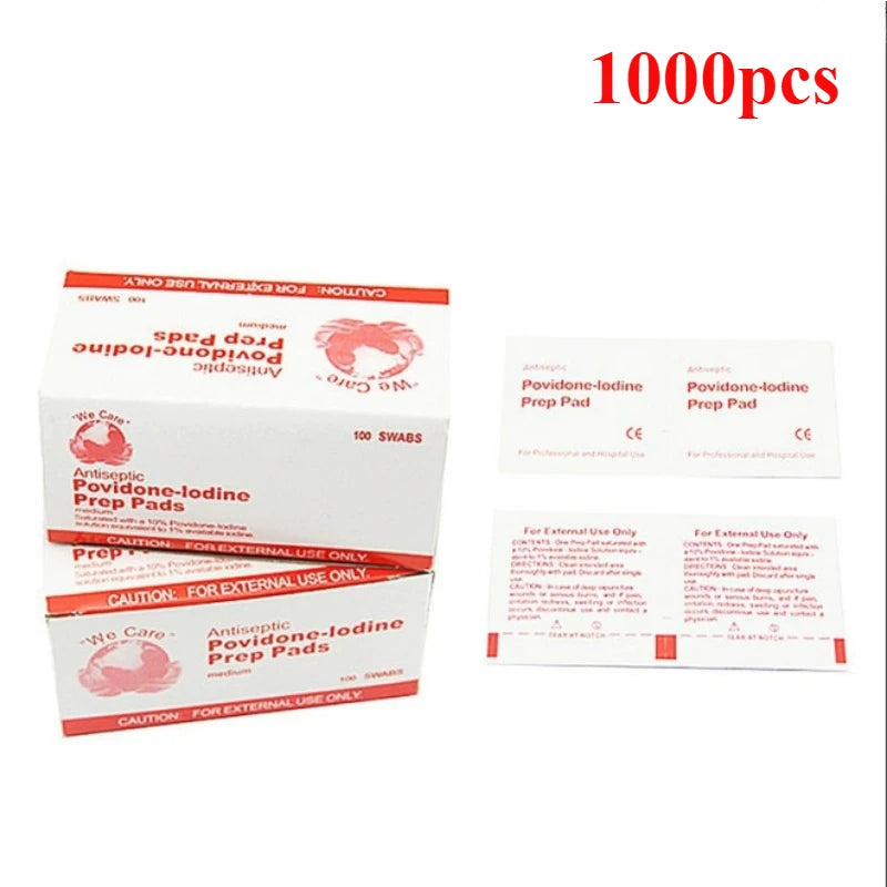 First Aid Kit Medical Skin Wound Disinfection Iodine Tincture, Disposable Newborn Navel Disinfection Iodine Tincture Sw at Home Qme 1000pcs