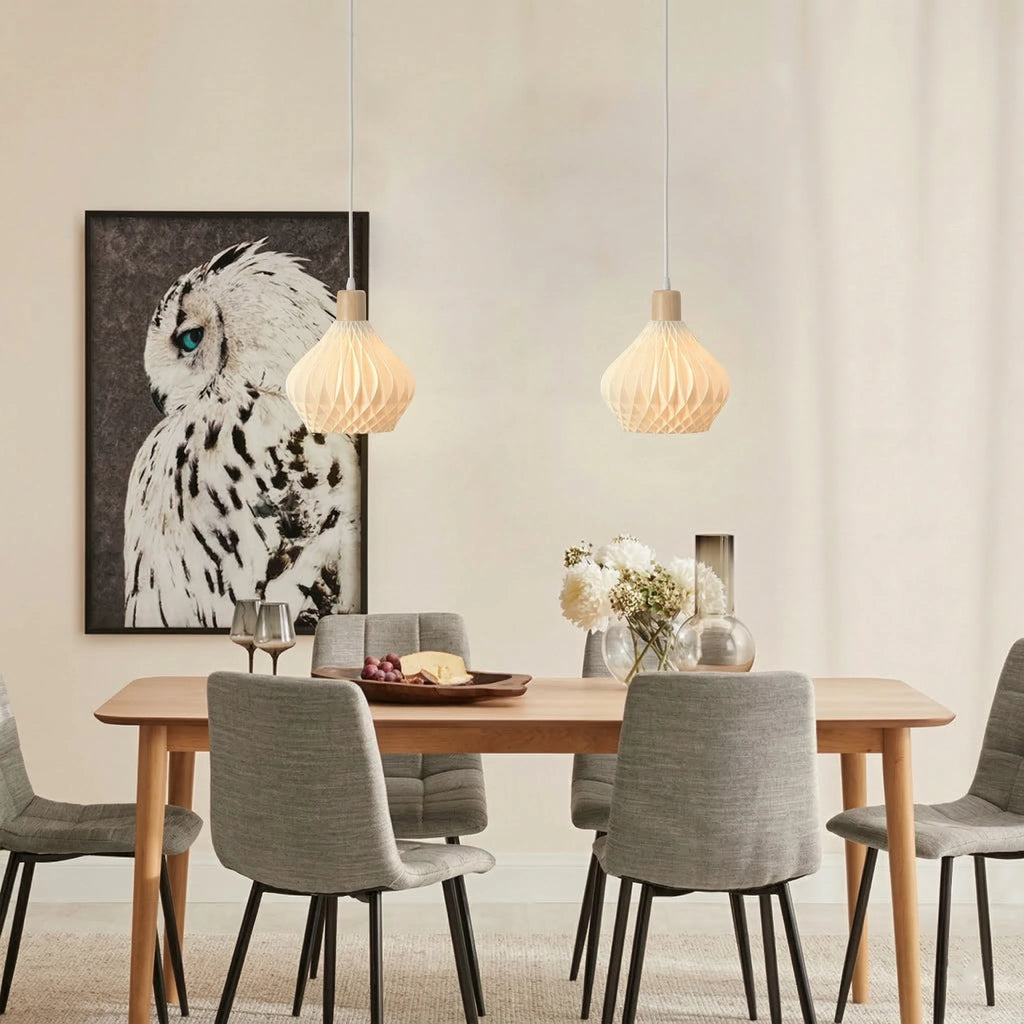 Bamboo Pendant Lamp Hanging Lamp Handmade Rattan Chandelier Fixture Restaurant Dining Room Indoor Lighting AC85-260V Qme