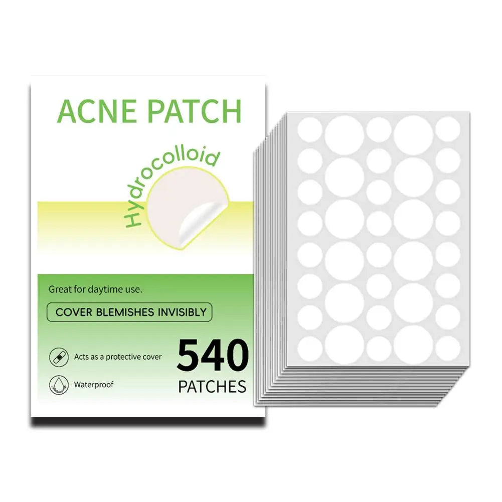 Mixed Sizes Hydrocolloid Acne Pimple Patches Invisible Circle Star Qme