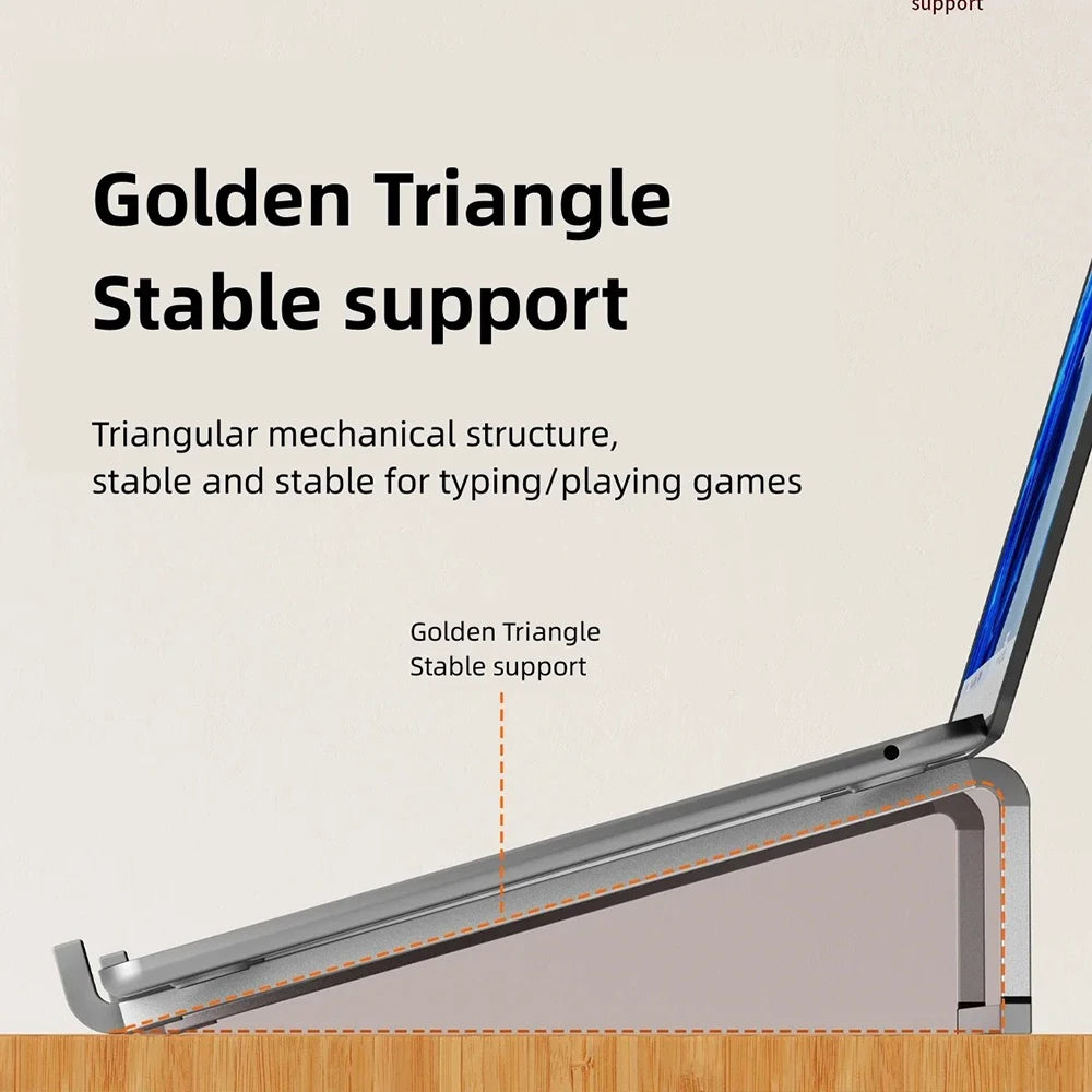 Aluminum Foldable Laptop Stand Adjustable Portable Tablet Stand Support Base Tablet Lightweight Stand Universal Cooling Holder Qme