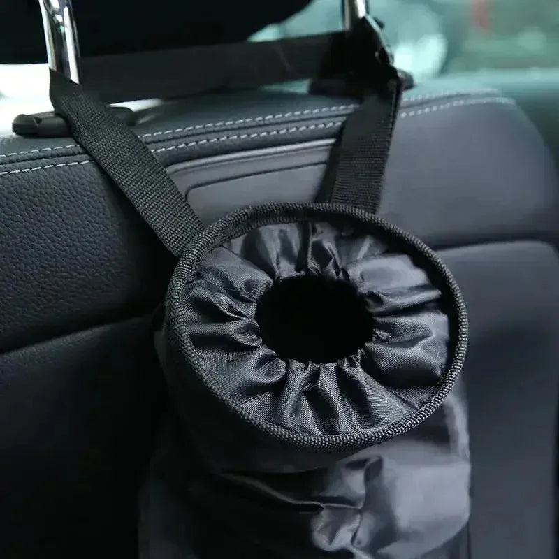 Car Seat Back Trash Holder Hang Litter Bag Garbage Storage Rubbish Container Oxford Cloth Car Waste Bins Cleaning Tools Qme