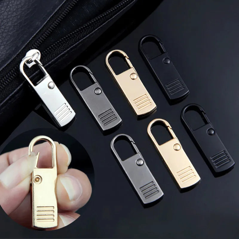 Zipper Slider Puller Instant Zipper Repair Kit Replacement For Broken Buckle Travel Bag Suitcase Zipper Head DIY Sewing Craft Qme