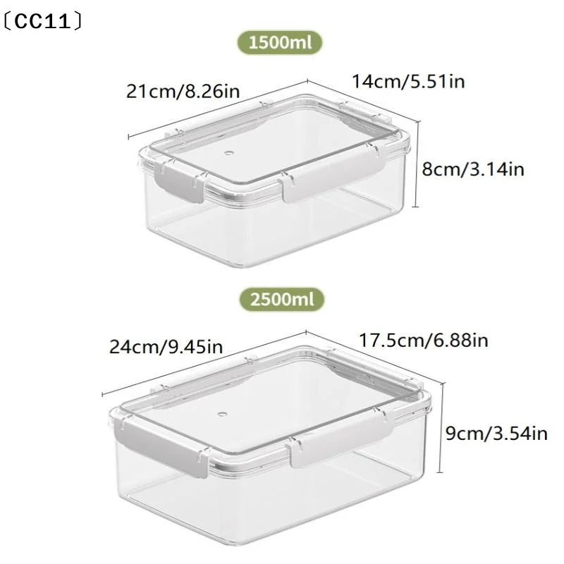 Fruit Storage Containers Fresh Food Fridge Clear Organizer Qme