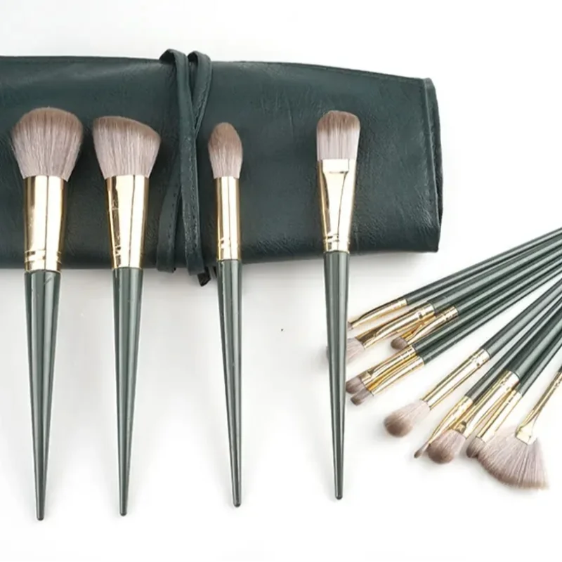 14Pcs Makeup Brushes Soft Fluffy Makeup Tools Cosmetic Powder Eye Shadow Foundation Blush Blending Beauty Make Up Brush Qme
