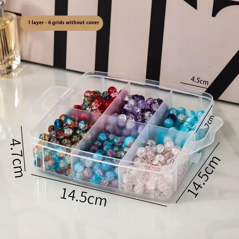1/3/5 Tier Adjustable Stackable Compartment Slot Plastic Storage Box For Organizing Toys Jewelry Accessories Qme A