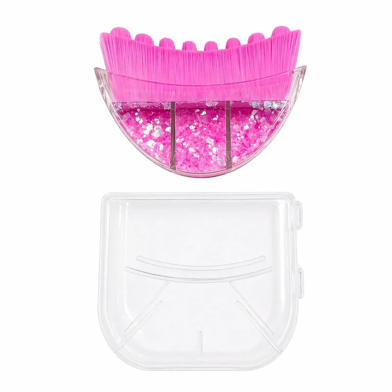 Custom Logo Pink Lymphatic Facial Contour Brush Synthetic Hair Qme