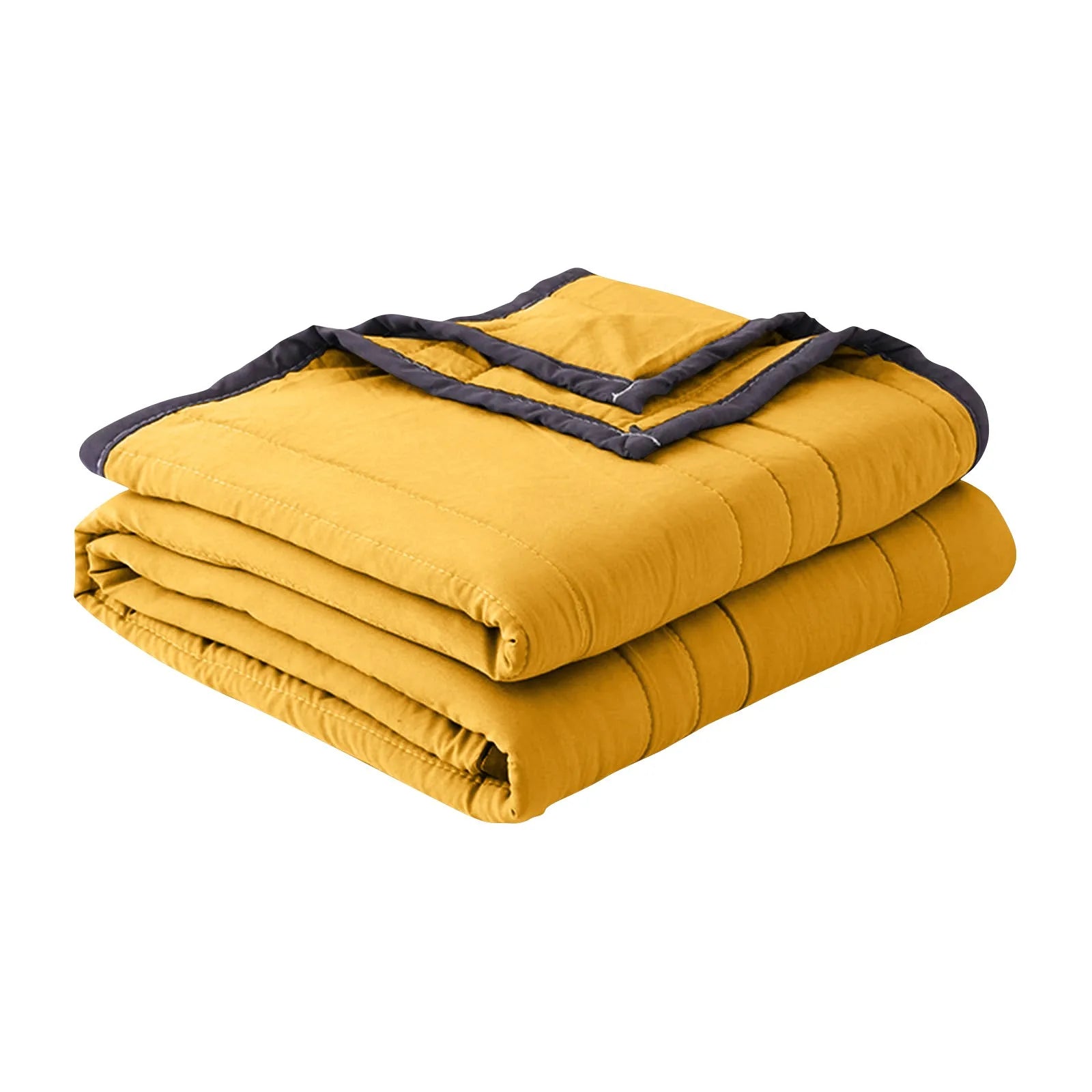 Summer Cooling Blanket for Bed Flannel + Ice Fiber Thin Blankets High Quality Cool But Not Ice Throw Blanket Napp Blankets Rest Qme Yellow One Size