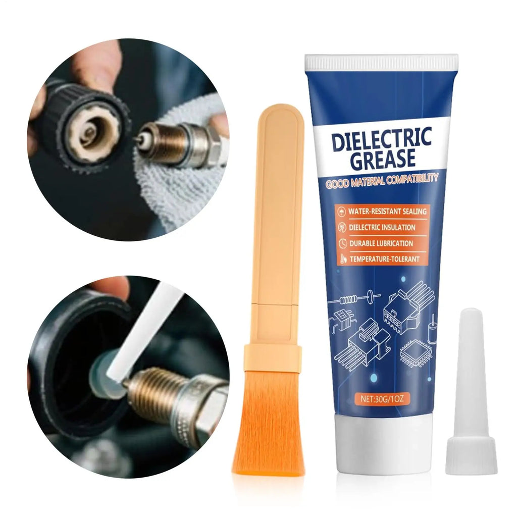 Dielectric Grease High Performance Automotive Lubricant With Brush Automotive Solutions Dielectric Silicone Grease for RV Truck Qme