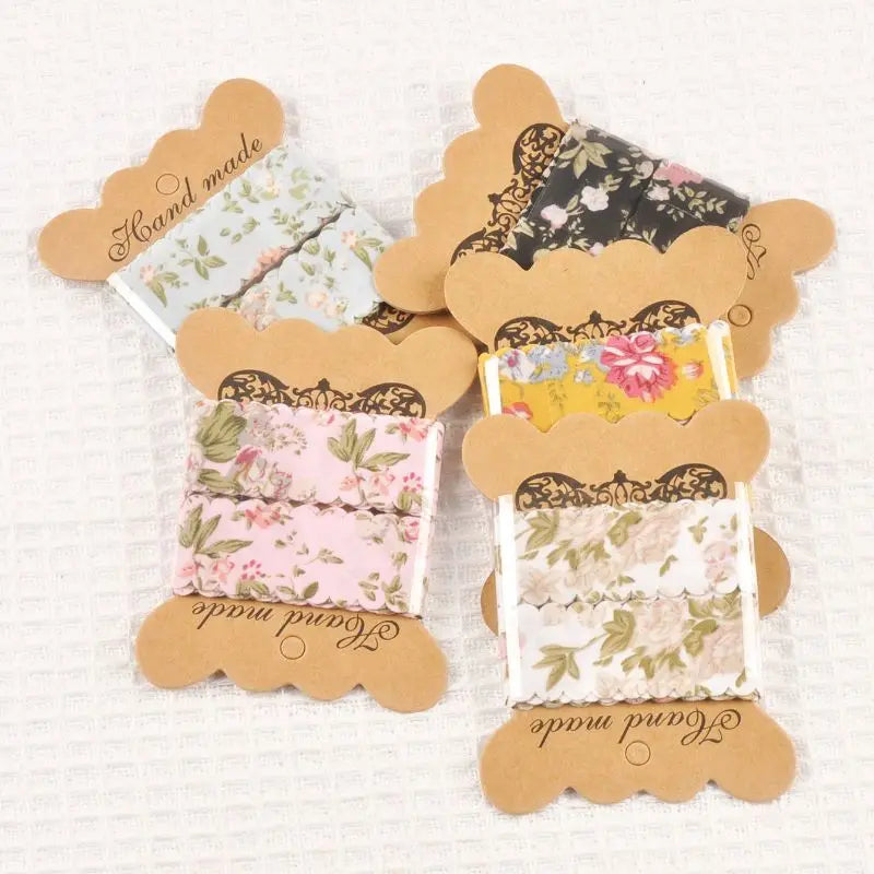 4yards 25mm Width Colorful Flowers Crafts Ribbons Wrapping Handmade Bow Wedding Birthday Party Festival Gifs Decoration cp3802 Qme