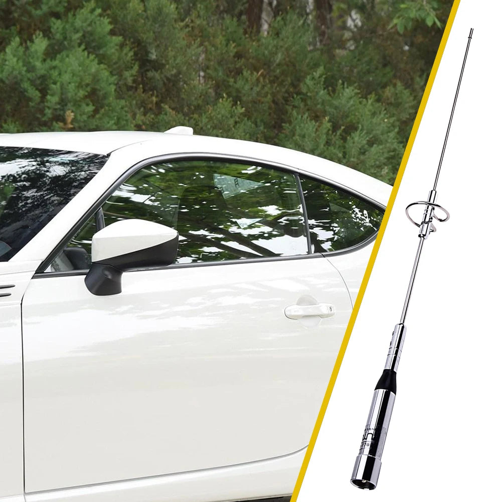 NR-770S VHF UHF Dual Band Mobile Ham Radio Antenna with PL Connector 145/435MHz Qme