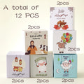 12-Piece Eid Al Adha Gift Boxes - Mini Candy and Snack Gift Bags - Cute Sheep and Balloon Designs - Festive Celebration Party Supplies - Perfect for Chocolates, Small Gifts, and Eid Al Adha Decorations Qme 12-Pcs 6.5X6.5X6.5Cm Other