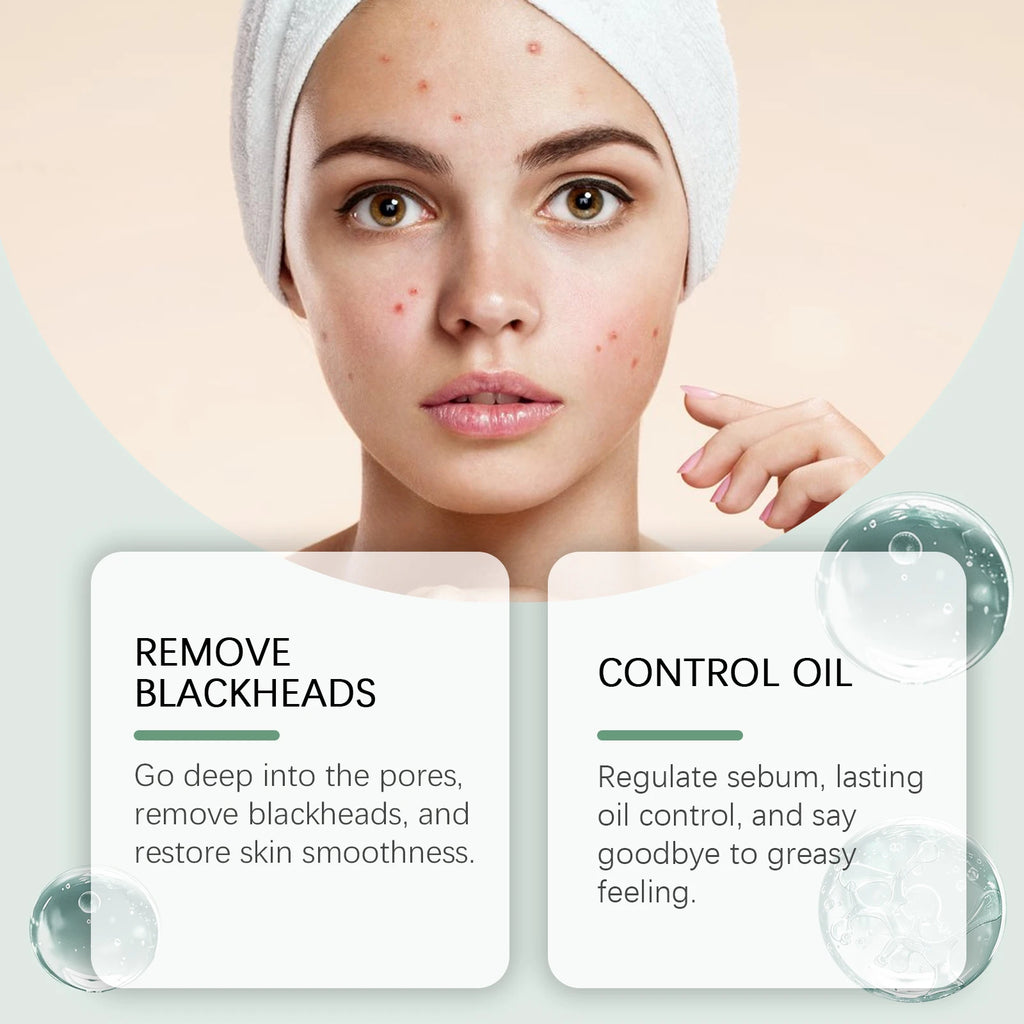Face Clean Mask Pore Shrinking Oil Control Deep Cleansing Exfoliating Acne Treatment Moisturizing Blackhead Remover Mud Mask Qme