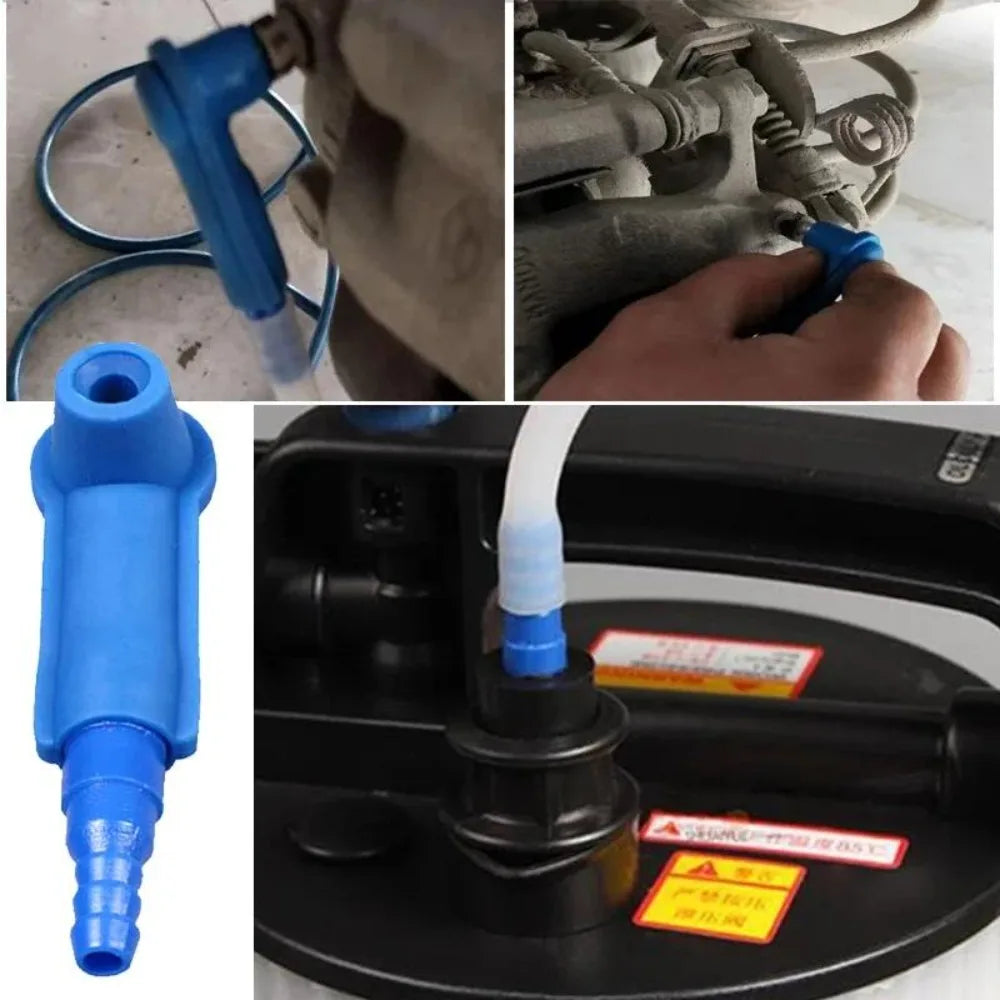 Brake Oil Extraction Hose Connector Car Brake Fluid Bleeder Tube Joint Auto Brake Oil Change Tool Accessory Qme