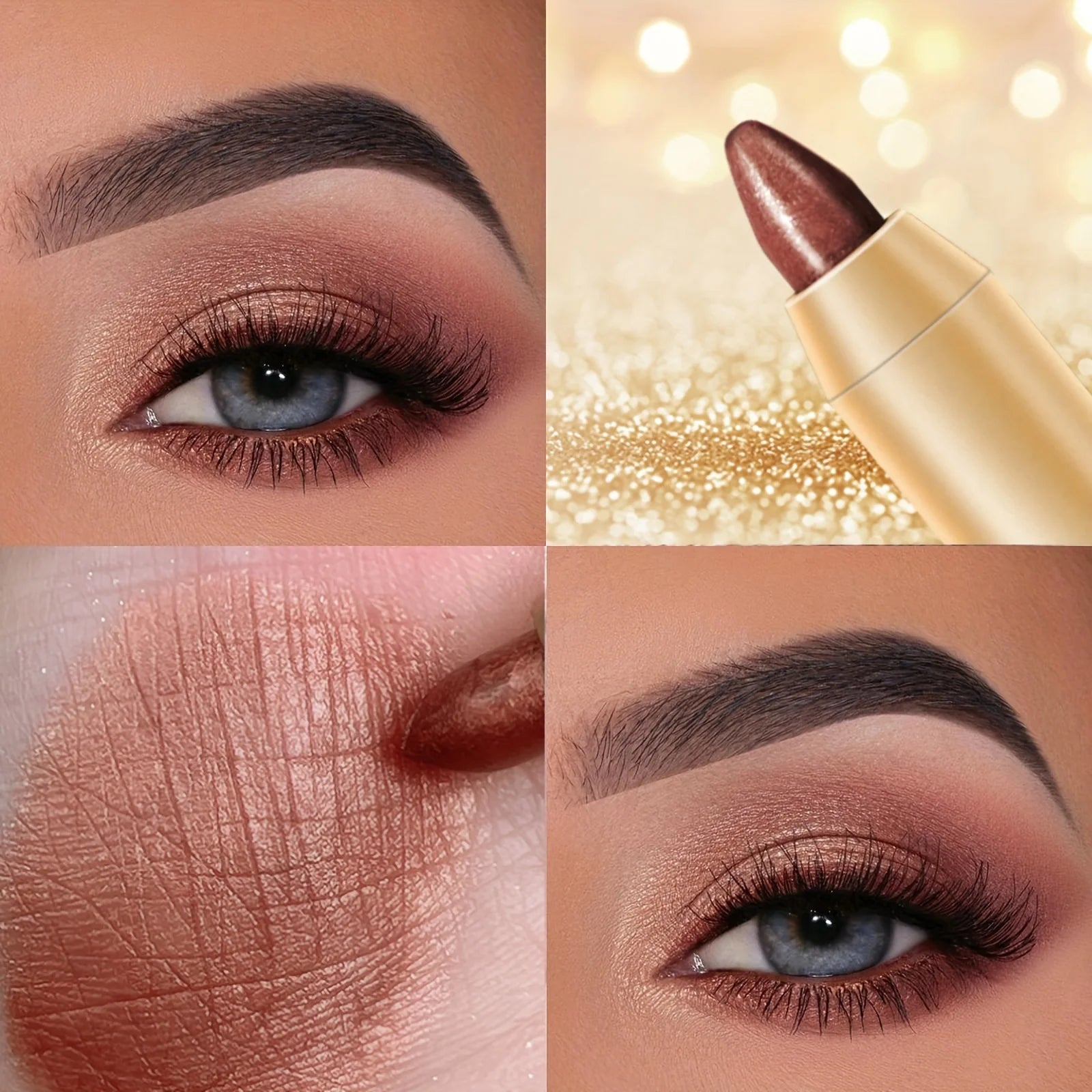 Waterproof Eyeshadow Stick Matte Shimmer Long-lasting Wear Qme 06