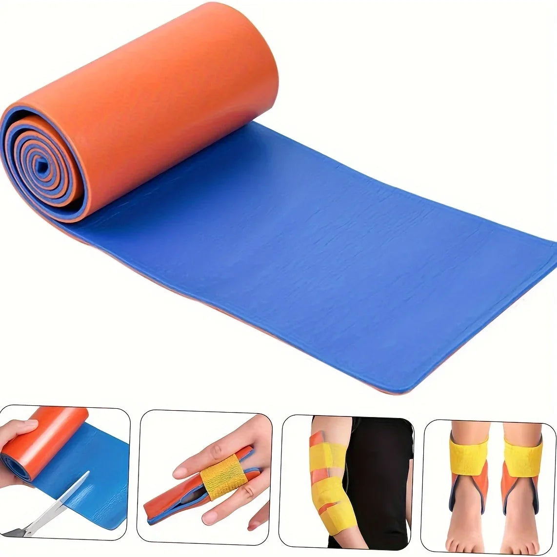 Emergency emergency bandage roll, is specially designed for use with orthopedic steel wires during fracture fixation. Qme
