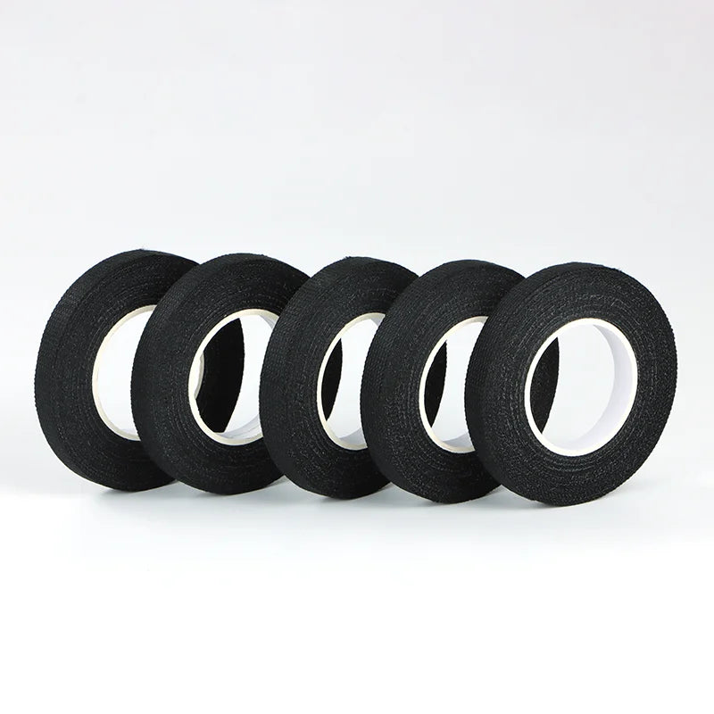 Rim Tape Electrical Tape Heat Resistant Harness Tape Adhesive Cloth Tape Waterproof Tape Insulating Automotive Fabric Cloth Tape Qme 5Pcs 10M 32mm