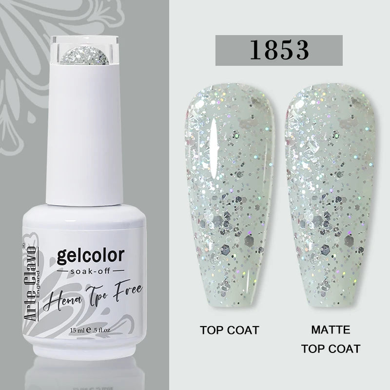Arte Clavo HEMA TPO Soak Off UV LED Nail Gel Polish 108 Colors Qme 1853