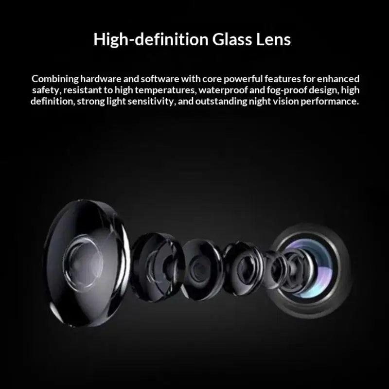 170 Ultra Wide Angle Car Reverse Camera Fisheye Lens HD Night Vision Qme