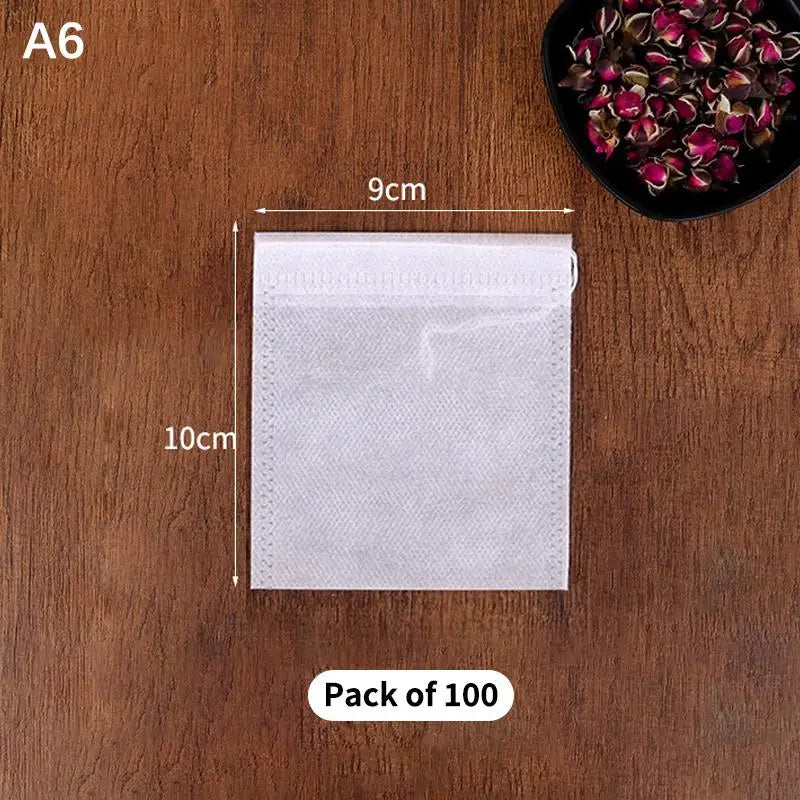 Tea Infuser Spice Loose Coffee Seal Filter Mesh Bag Disposable Pouch Qme A6