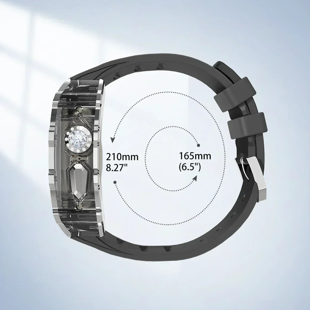 Luxury Modification Kit For Apple Watch Ultra 2 49mm Stainless Steel Case For IWatch 9 8 7 6 45mm 44mm Crystal Button Sport Band Qme
