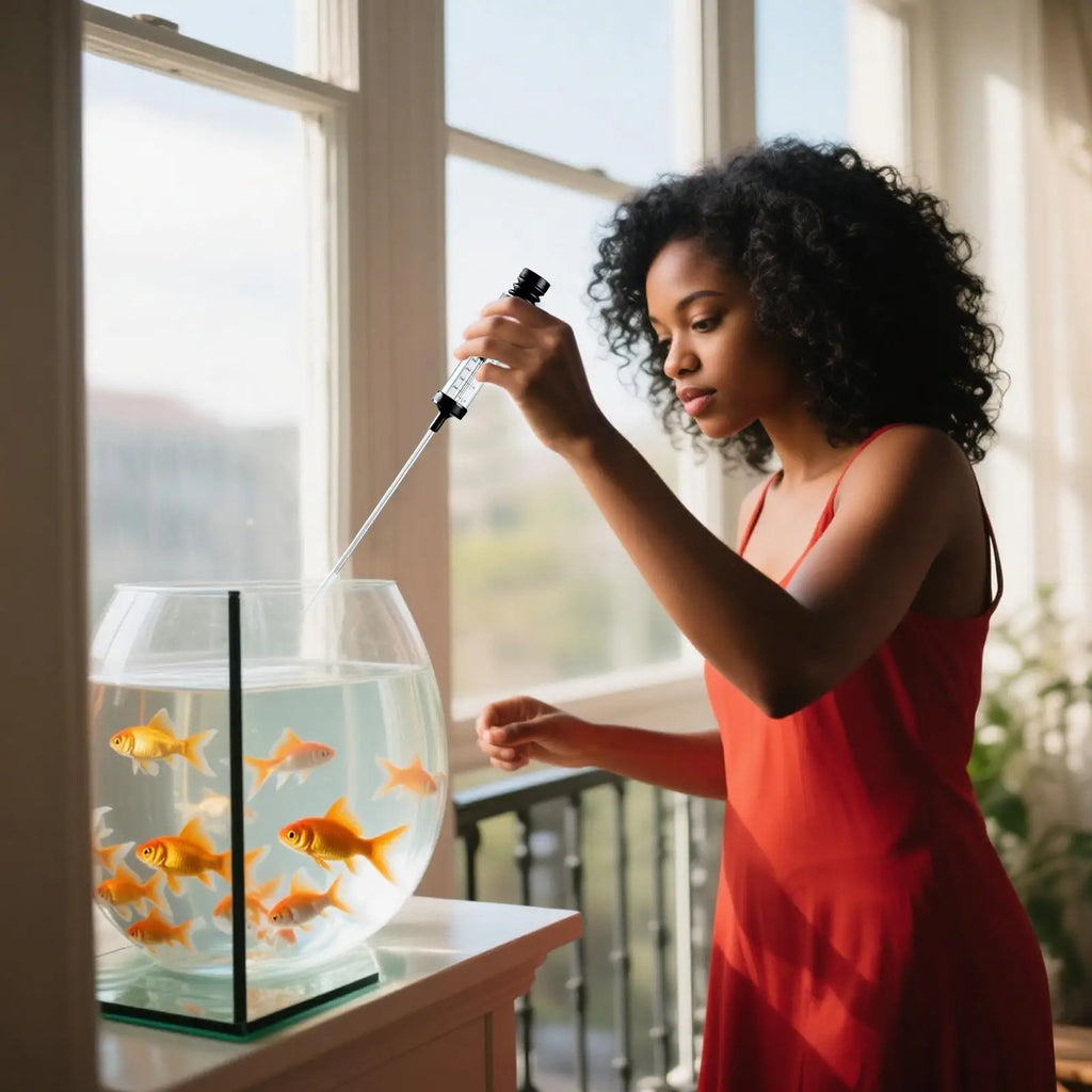 Fish Tank Cleaner Vacuum Water Vacuum for Fish Tank Pump Tools Cleaning Feeder Manual Filter Suction Waste Remover for Pond Reef Qme