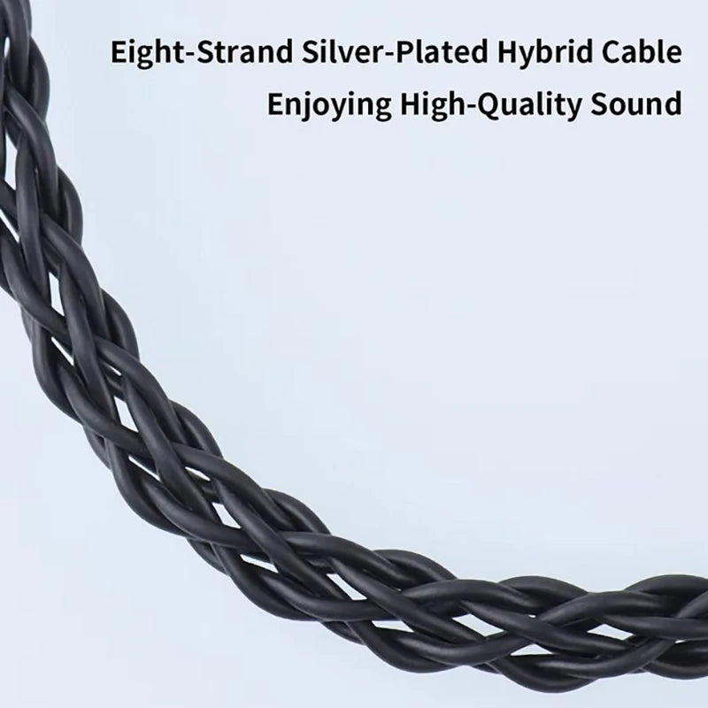 TRN Earphone Amplifier 8 Strand Silver Plated Wire C DAC Amp Upgrade Qme