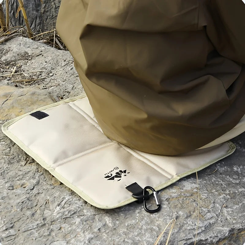 Outdoor Camping Foldable Seat Cushion, Moisture-Proof Mat for Hiking Picnic, 3 Colors Qme
