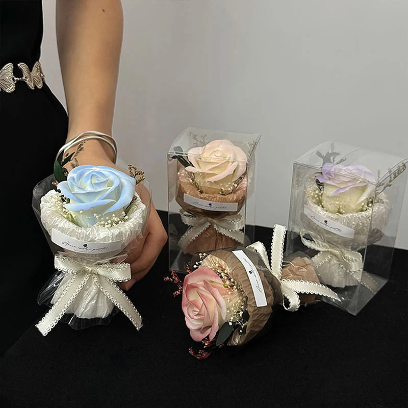 Mini Pocket-meeting Small Bouquet Rose Sunflower Eternal Flower Qme