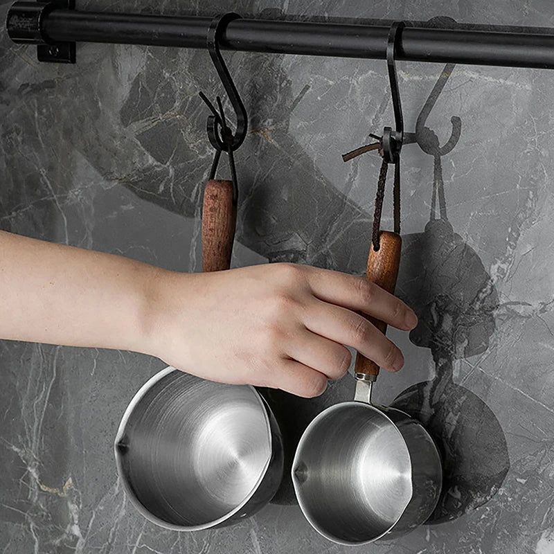 Long Handle Wax Melting Pot Stainless Steel Diy Scented Candle Soap Chocolate Butter Handmade Soap Jug Heated Coffee Milk Qme