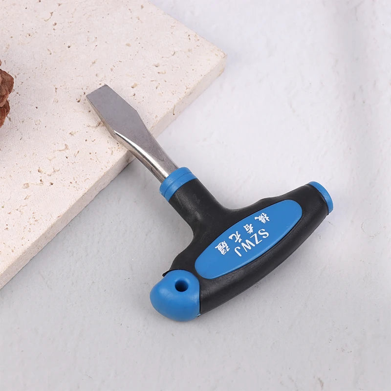 Flat Head Screwdriver T-handle Grip Quick Release Plate Camera Tools Qme