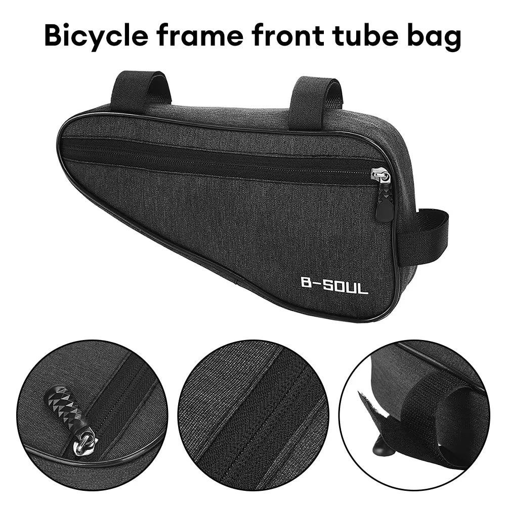 Waterproof Bicycle Bag Triangle Bike Bag Front Tube Frame Bag Mountain Bike Triangle Pouch Frame Holder Bicycle Accessories Qme