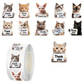 500Pcs Dog Cat Thank You Stickers Roll Cute Puppy Adhesive Labels Tags For Supporting My Small Business Envelope Seals Packing Qme A1