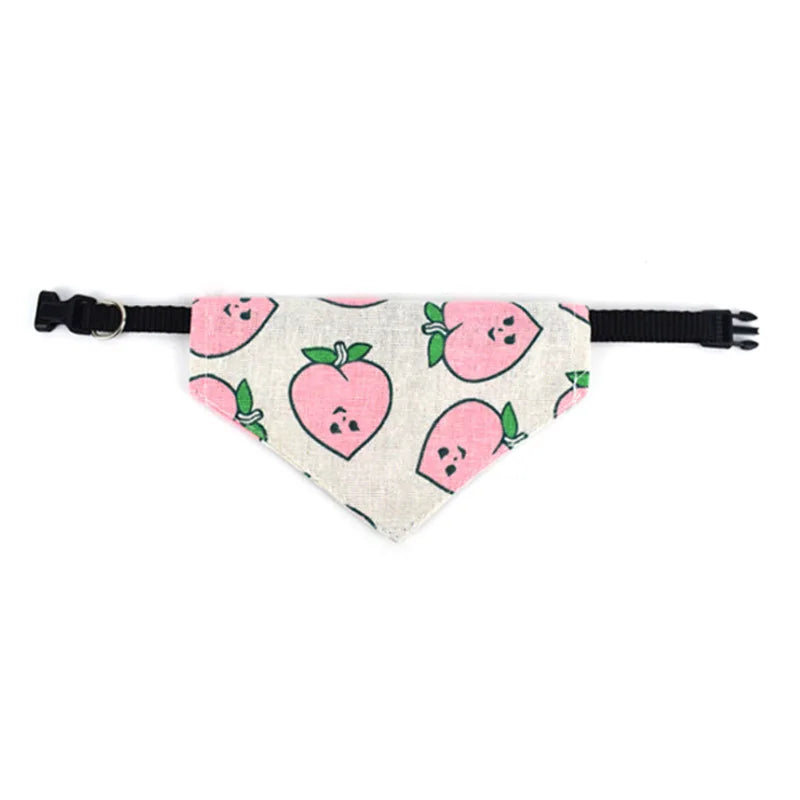 B Adjustable Triangular Bandage For Pet Dog Cat Washable Scarf Bandana Collar Bibs Cat Neck Decor Birthday Party Dress Up Qme peach 2.0cm