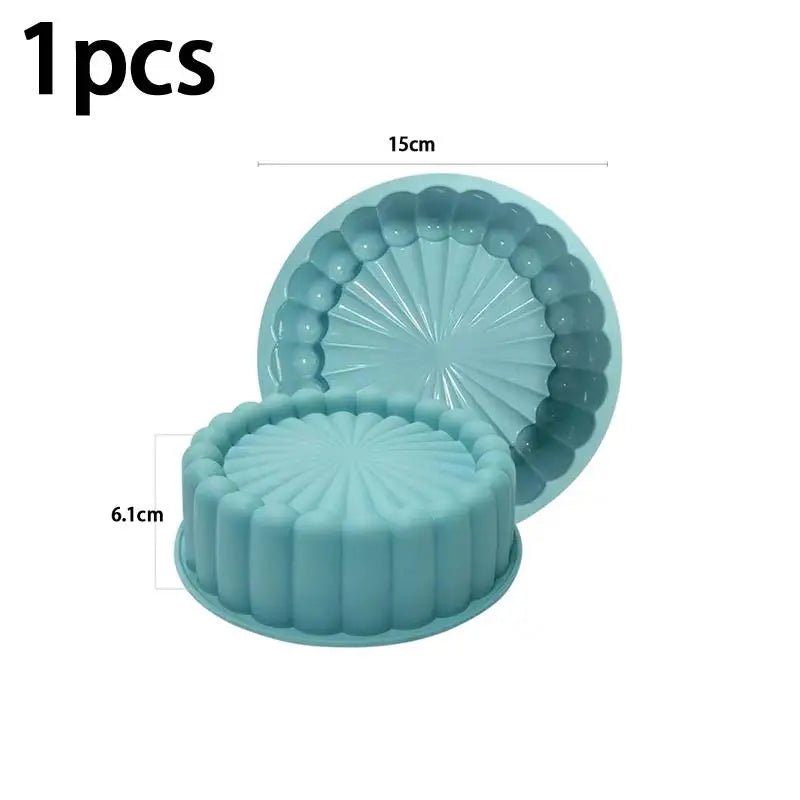 Charlotte Cake Pan Silicone Cheesecake Nonstick Round Baking Mold Qme A1