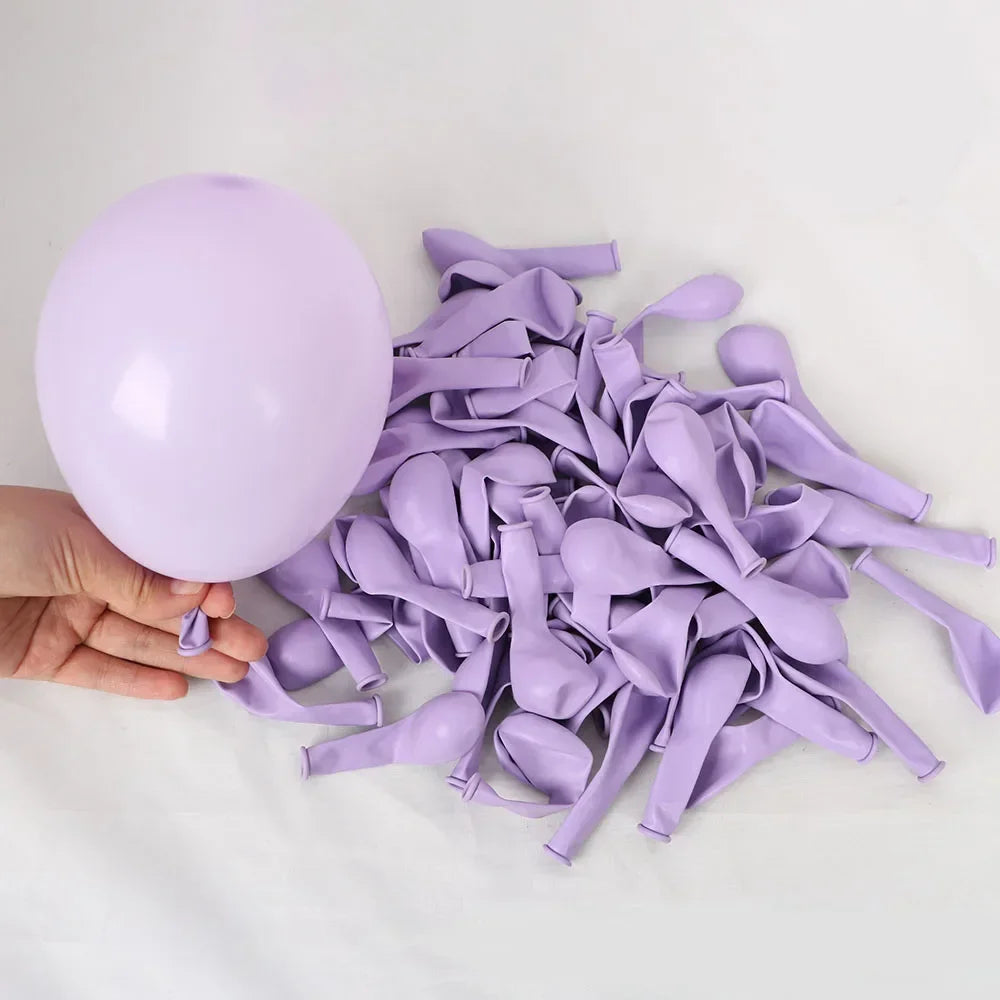 50Pcs Pink Purple Balloons 10 Inch Confetti Metallic Latex Balloons Party Wedding Birthday Decor Decorations Qme