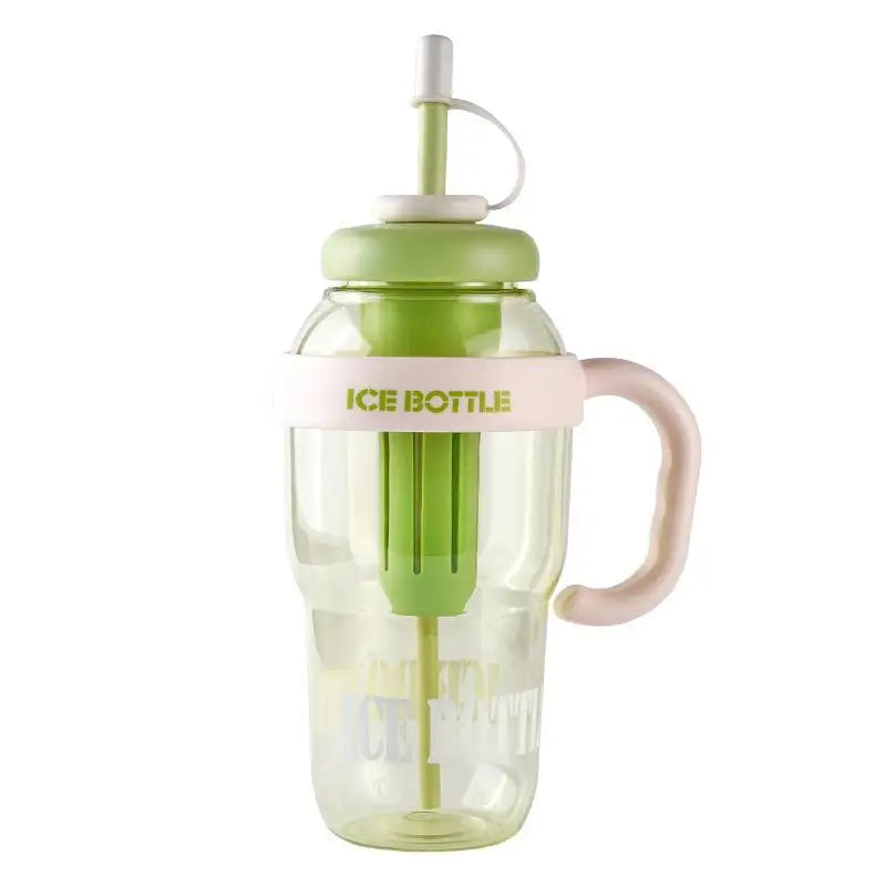 Cute Portable Children's Plastic Cup Leakproof Straw Sports Water Qme A2 1300ml