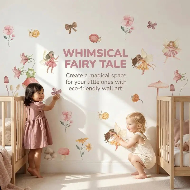 Beautiful Fairy Wall Decals Bedrom Home Decor Colourful Stickers Girl Qme Default Title